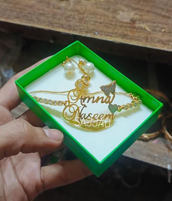 Customized Name Fancy Zircon Chain Bracelet - Image 3