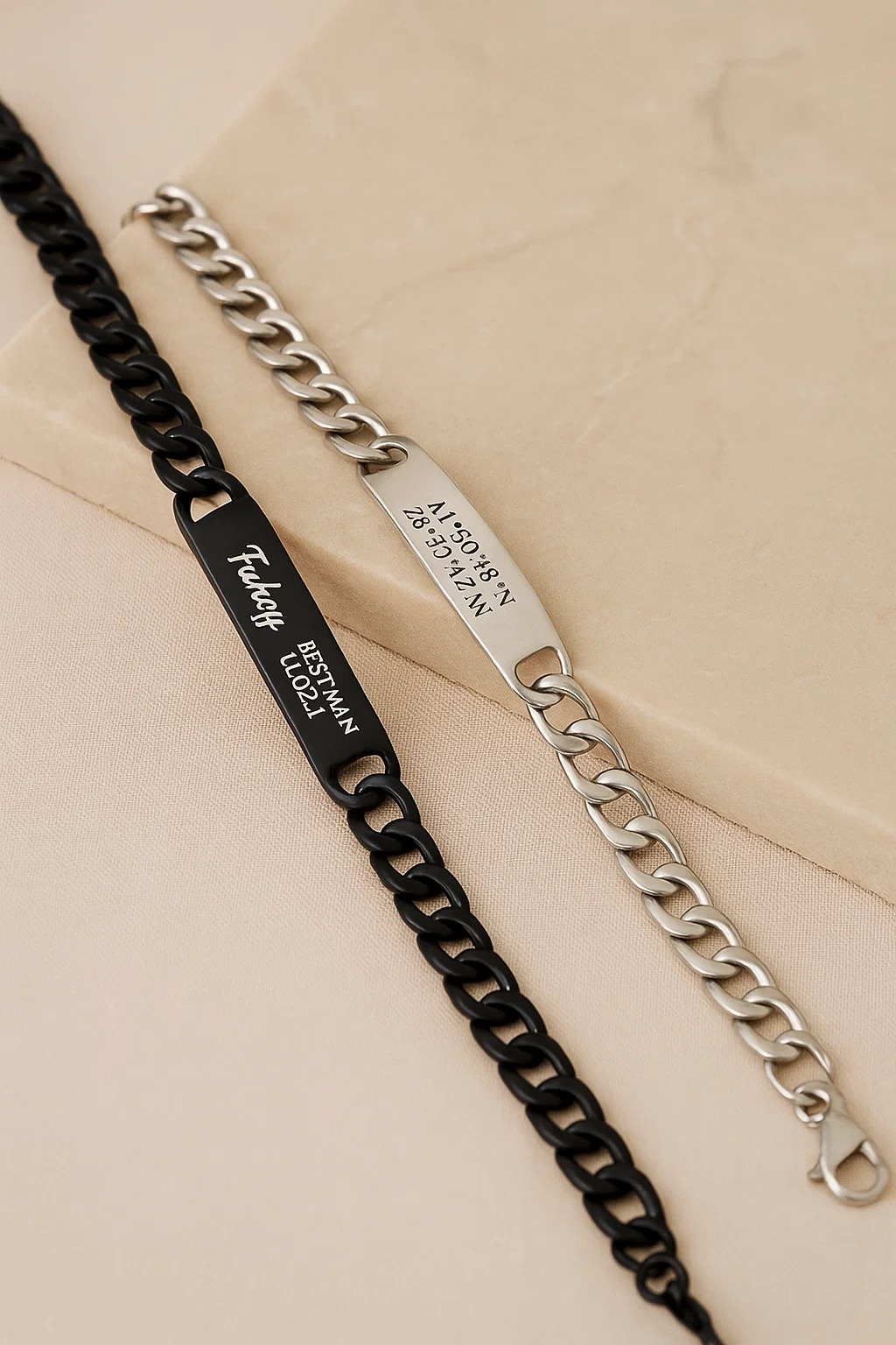 Customized Name Engrave Chain Bracelet