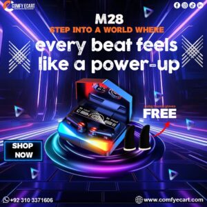 Gaming Earbuds M28 With Free PUBG Thumb Gloves